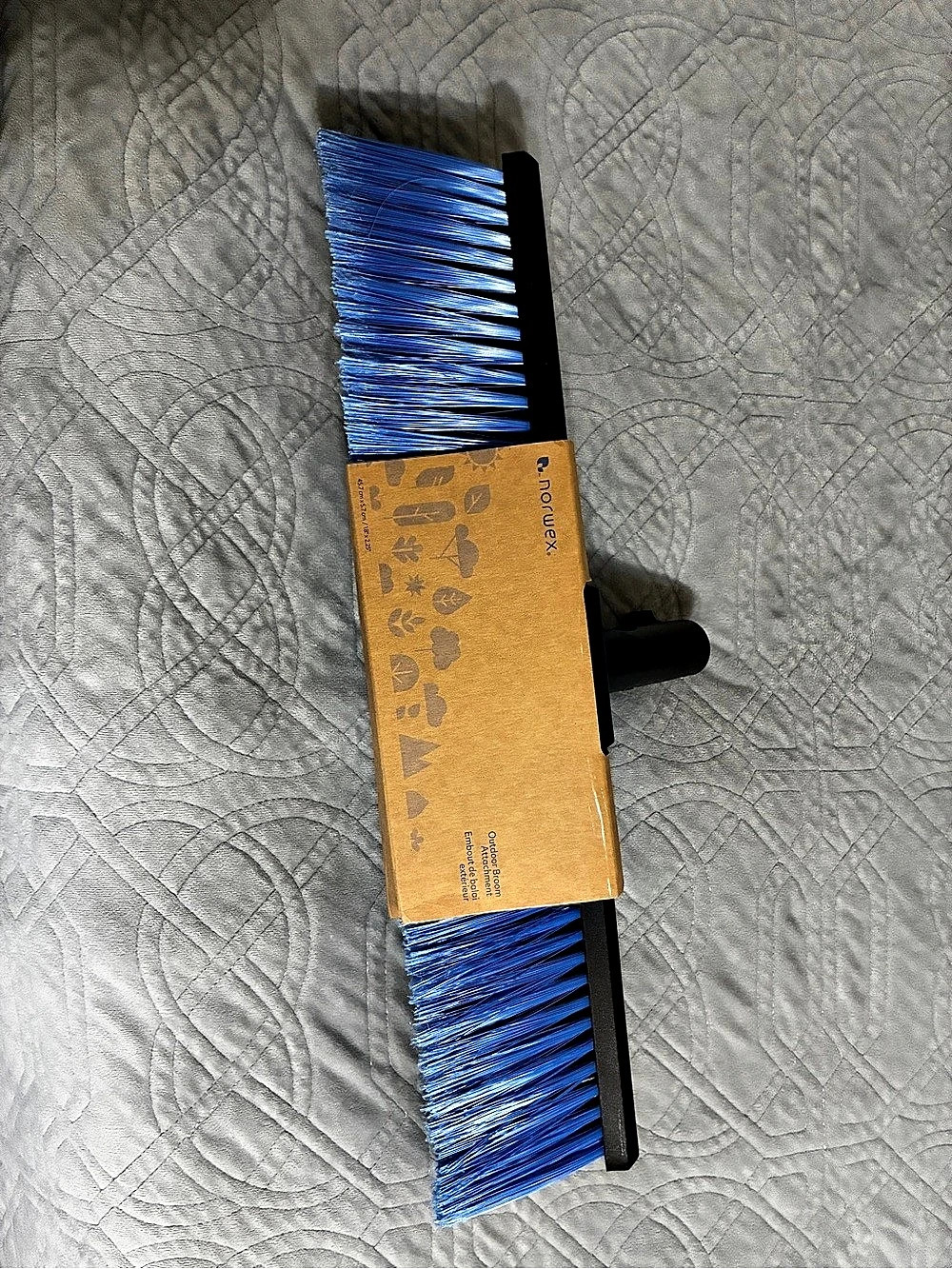 Norwex Outdoor Broom Attachment Blue & Black, New
